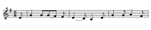 Lincolnshire Poacher - staff notation