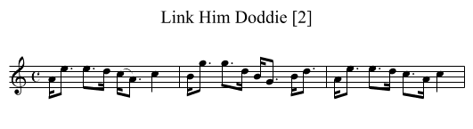 Link Him Doddie [2] - staff notation