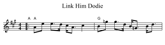 Link Him Dodie - staff notation