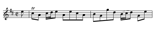 Links of Leith - staff notation