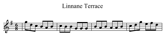 Linnane Terrace - staff notation