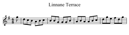 Linnane Terrace - staff notation