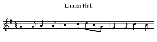 Linnen Hall - staff notation
