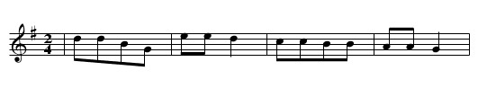 LIRUM LARUM LOEFFELSTIEL - staff notation