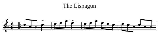 Lisnagun, The  - staff notation