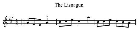 Lisnagun, The  - staff notation
