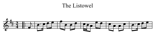 Listowel, The  - staff notation