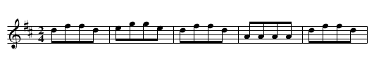 Litchfield March, second to - staff notation