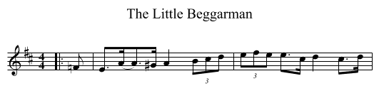Little Beggarman, The  - staff notation