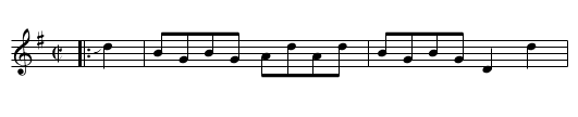 Little Bobby - staff notation