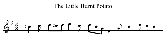 Little Burnt Potato, The  - staff notation
