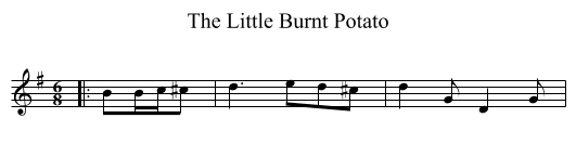 Little Burnt Potato, The  - staff notation