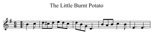 Little Burnt Potato, The  - staff notation