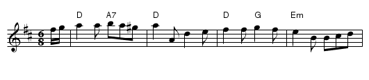 Little Burnt Potato - staff notation