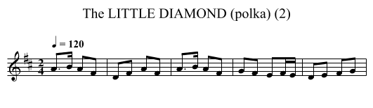 LITTLE DIAMOND (polka) (2), The - staff notation