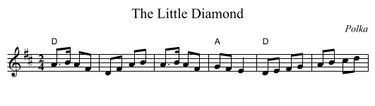 Little Diamond, The - staff notation