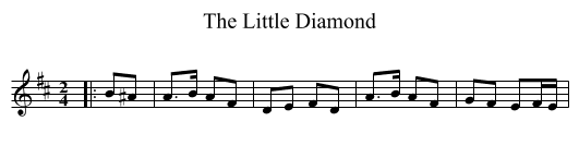 Little Diamond, The  - staff notation
