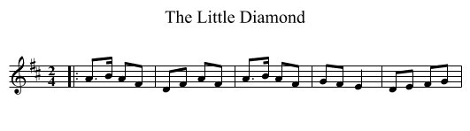 Little Diamond, The  - staff notation