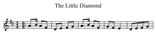 Little Diamond, The  - staff notation