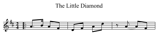 Little Diamond, The  - staff notation