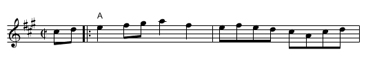 Little Dutch Girl - staff notation