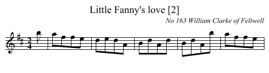 Little Fanny's love [2] - staff notation