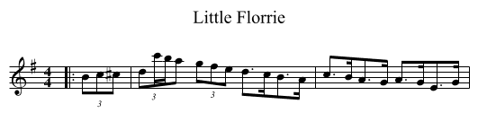 Little Florrie - staff notation