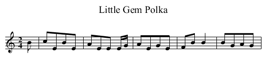 Little Gem Polka - staff notation