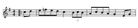 Little Heathy Hill, The - staff notation