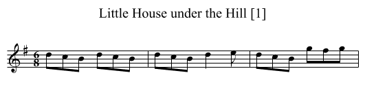 Little House under the Hill [1] - staff notation