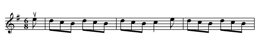 Little House Under the Hill -- Jig - staff notation