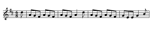 Little House Under the Hill - staff notation