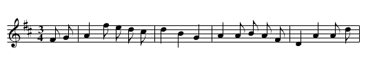 Little Ingrid's Waltz - staff notation