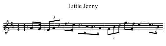 Little Jenny - staff notation