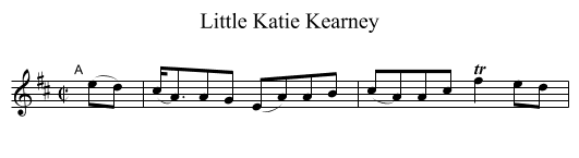 Little Katie Kearney - staff notation
