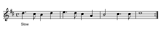 Little Mary Ann. LW.153 - staff notation