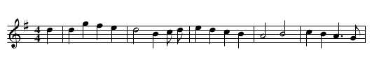Little Nightingale - staff notation