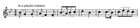 Little Pot, The - staff notation