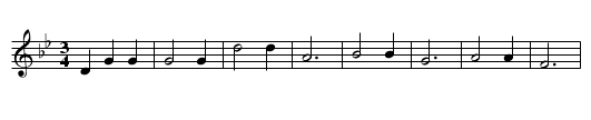 Little Red Bird - staff notation