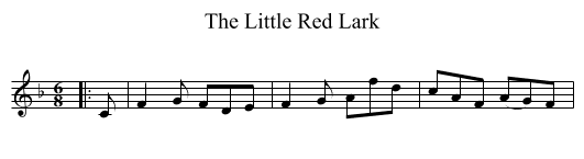 Little Red Lark, The  - staff notation