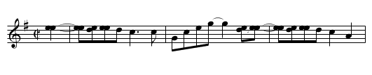Little Rose - staff notation