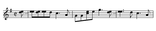 Little Rose - staff notation