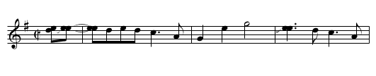 Little Rose - staff notation