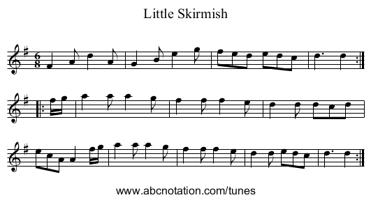 Little Skirmish - staff notation