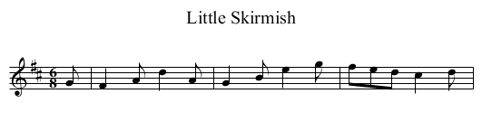 Little Skirmish - staff notation