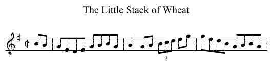 Little Stack of Wheat, The - staff notation