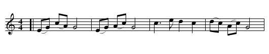 Little Swallow - staff notation