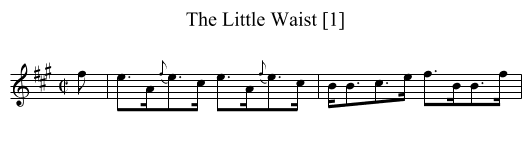 Little Waist [1], The - staff notation
