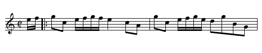 Little Wat Ye Wha's Coming - staff notation