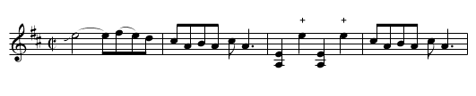 Little Whiskey - staff notation